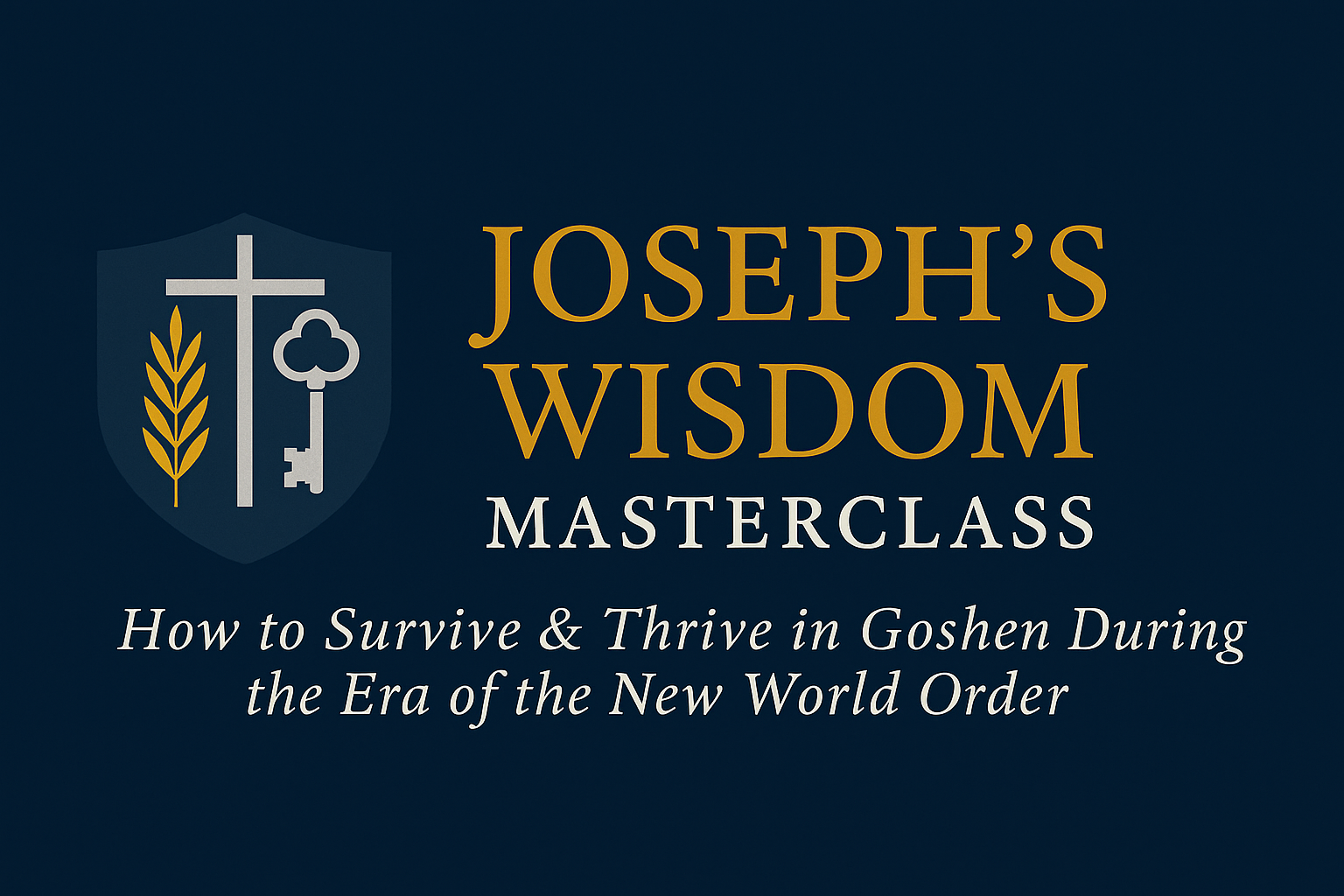 Joseph’s Wisdom
